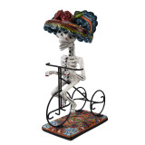 Ciclista catrina - traditional figure of La Catrina on a bicycle