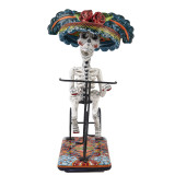 Ciclista catrina - traditional figure of La Catrina on a bicycle