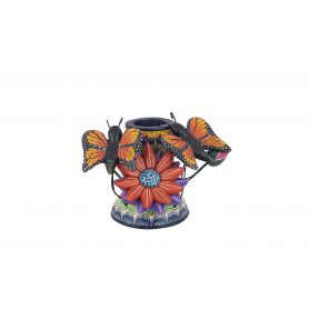Candelero Mariposa - candle holder from Mexico - height 11 cm