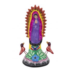 Virgen con Base - statue of the Virgin of Guadalupe - height 14 cm