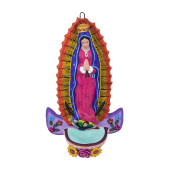 Virgen pared - stoup with the image of the Virgin of Guadalupe