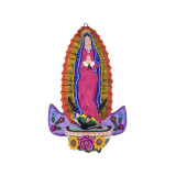 Virgen pared - stoup with the image of the Virgin of Guadalupe