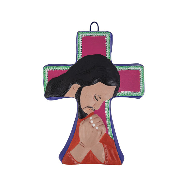 Cruz cristo orando - symbol of the cross from Mexico