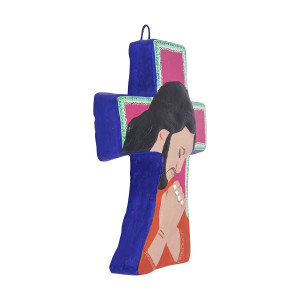 Cruz cristo orando - symbol of the cross from Mexico