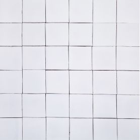 Blanco Puro - plain colour white tiles - 90 pieces