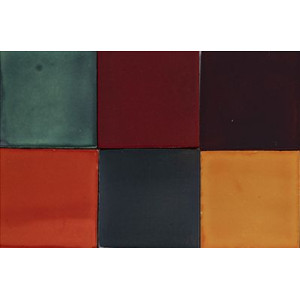Borgońa - patchwork of single-color tiles - 90 pieces, 1 m2