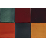 Borgońa - patchwork of single-color tiles - 90 pieces, 1 m2