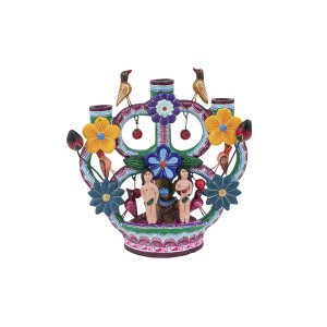 Árbol de la vida no.1 - tree of life candle holder from mexico