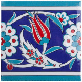 Khmer - border iznik ceramic plate