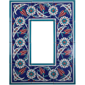 Khmer - border iznik ceramic plate