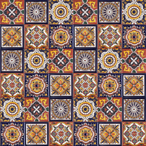Gael - Mexican Patchwork with relief - 30 pieces