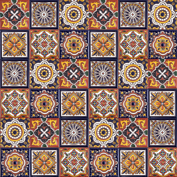 Gael - Mexican Patchwork with relief - 30 pieces
