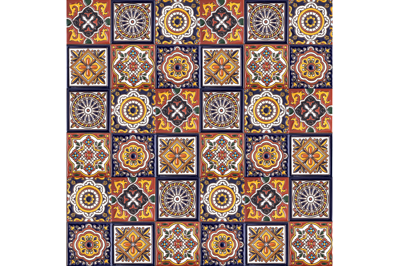 Gael - Mexican Patchwork with relief - 30 pieces