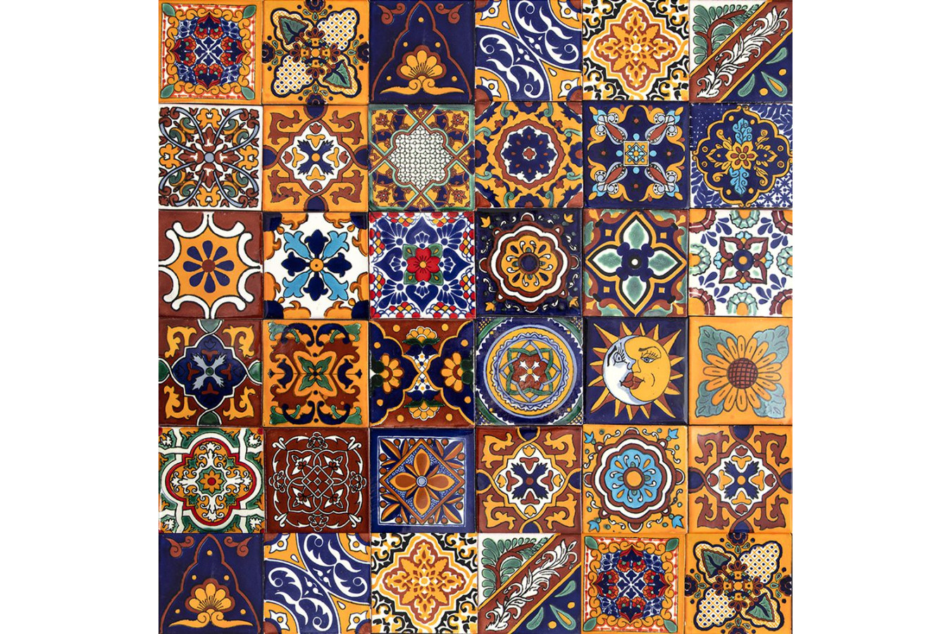 Girasol - a set of multi-colored wall decors