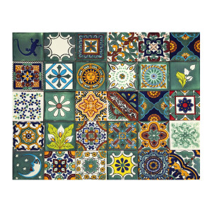 Verde - set of multi-colored wall decors - 30 pieces