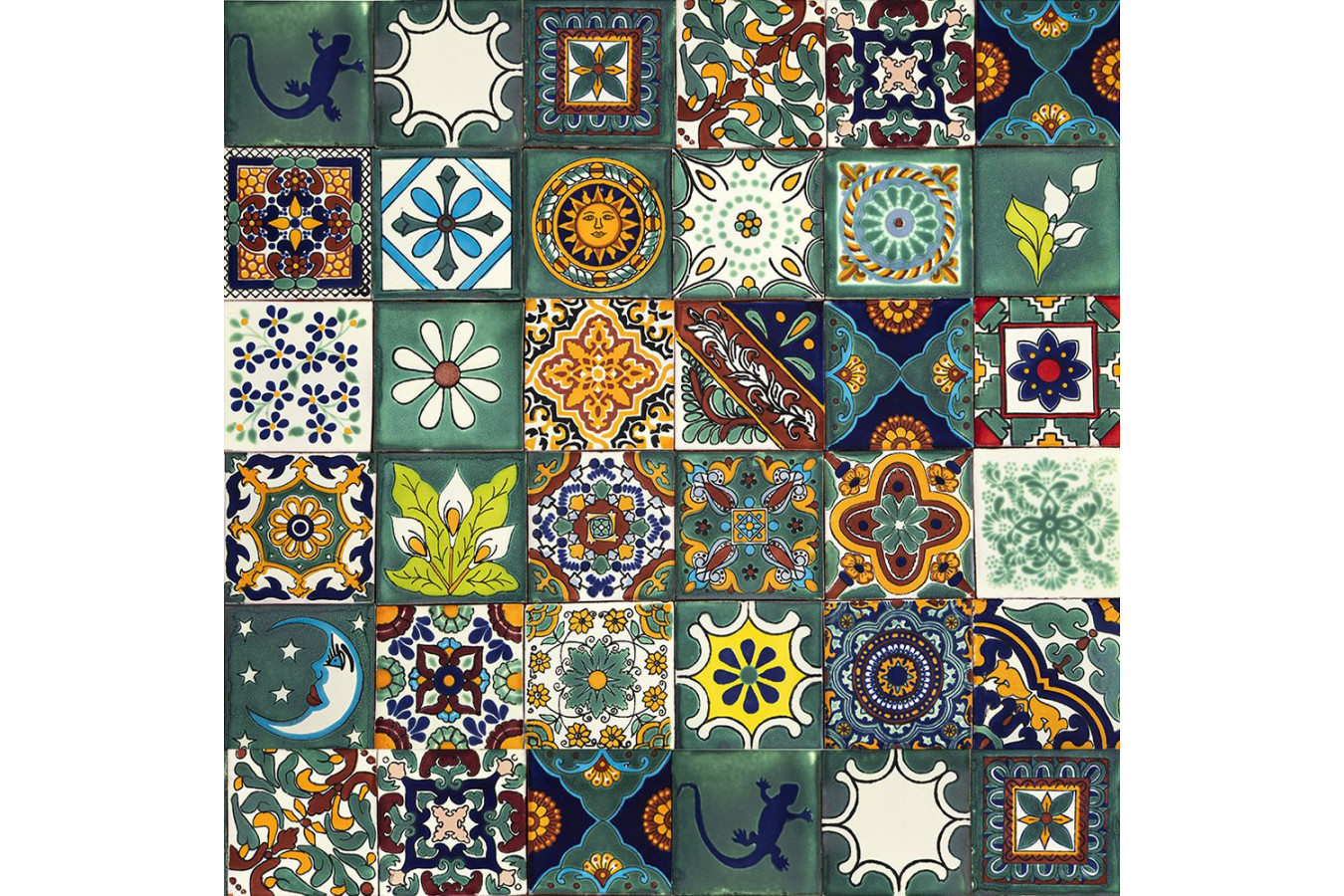 Verde - set of multi-colored wall decors - 30 pieces