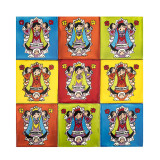 Virgenes - Talavera pop art tiles - 30 pieces