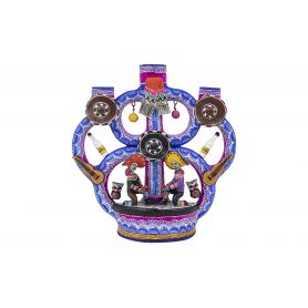 Arbol de Galleros - candle holder from Mexico - height 20 x 20 cm
