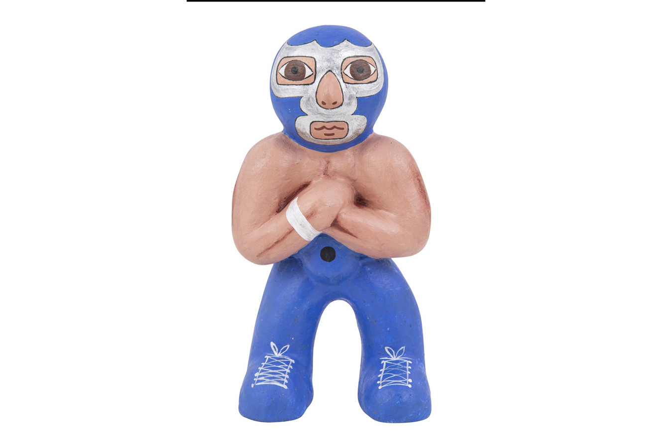 Blue demon - figure of a wrestling fighter from Mexico