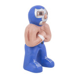 Blue demon - figure of a wrestling fighter from Mexico