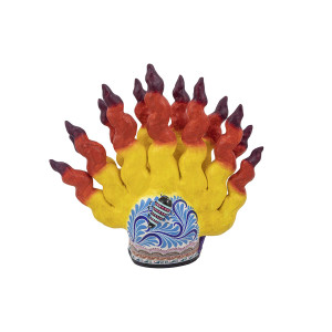 Cráneo flamas con bicho - skull on fire from Mexico