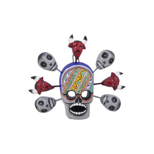 Cabeza diablo y muerto - handicraft from Mexico