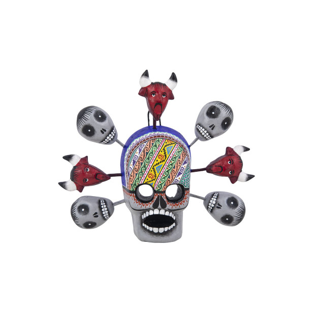Cabeza diablo y muerto - handicraft from Mexico