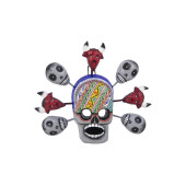 Cabeza diablo y muerto - handicraft from Mexico
