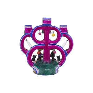 Arbol de galleros - tree of life candle holder from Mexico