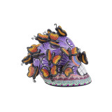 Cráneo con mariposas - skull with butterflies from Mexico