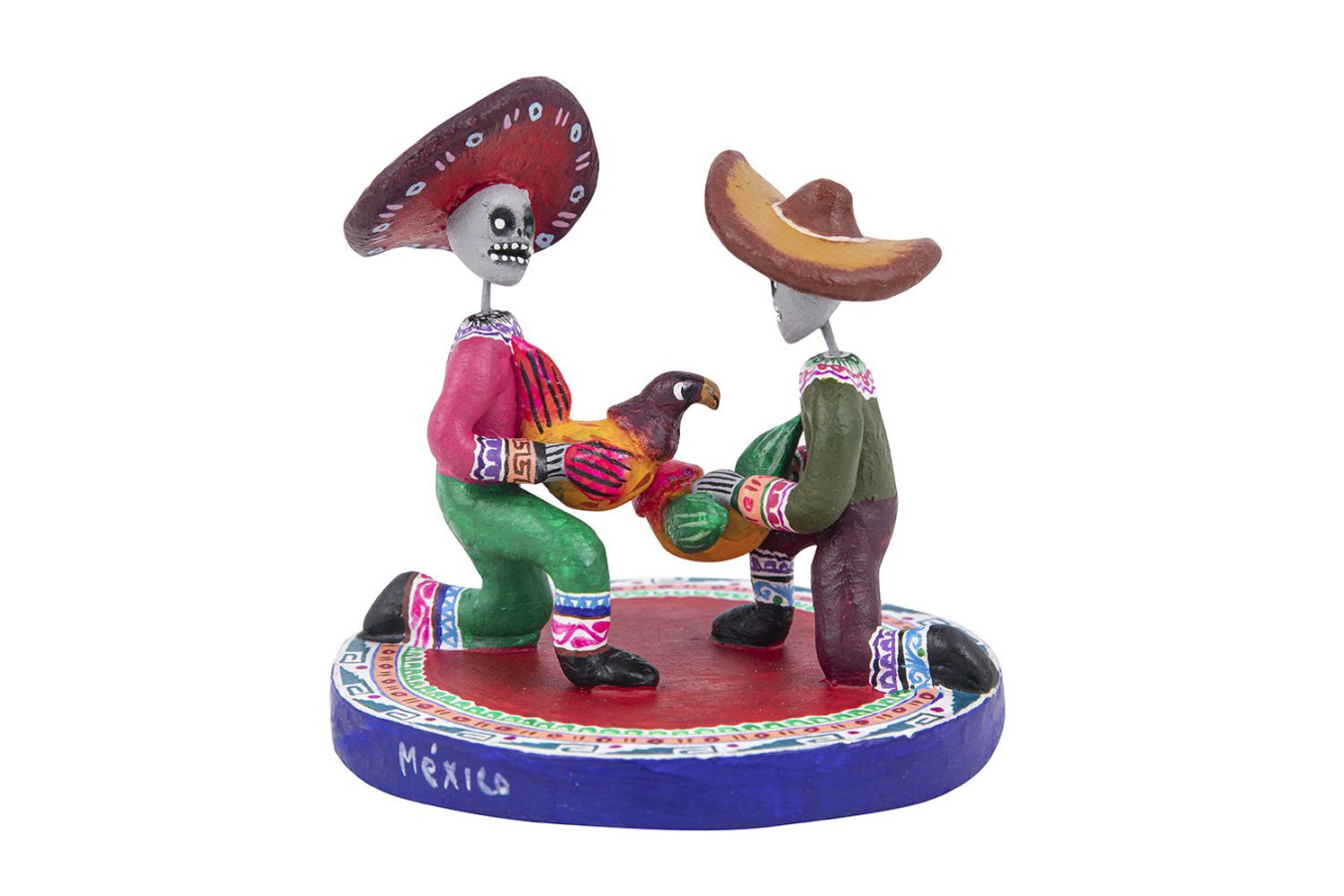 Popular art from Mexico - cock fighting - Galleros 