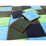 Malaquita - patchwork of single-colour tiles - 90 pcs, 1 m2