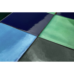 Malaquita - patchwork of single-colour tiles - 90 pcs, 1 m2