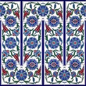 Sanir - Ceramic corner iznik tiles