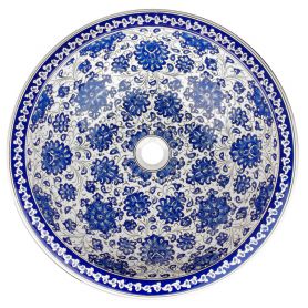 Cevza - Iznik patterned wash basin