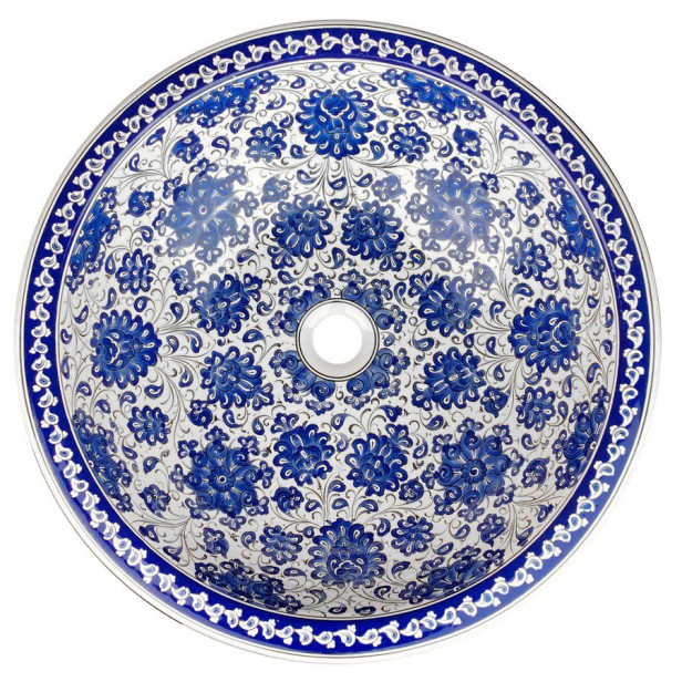 Cevza – iznik patterned wash basin