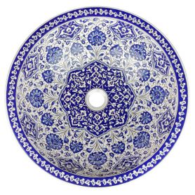 Gece - Iznik ceramic washbasin from Turkey