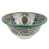 Zanya - colorful ceramics Moroccan basin