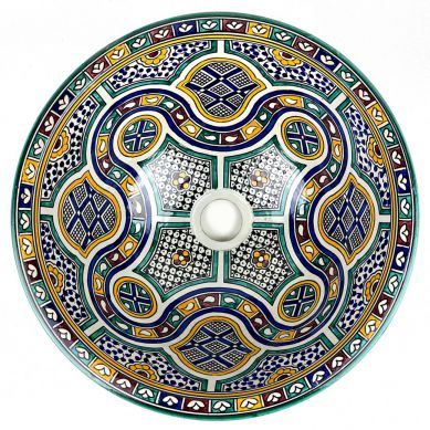 Zanya - colorful ceramics Moroccan basin