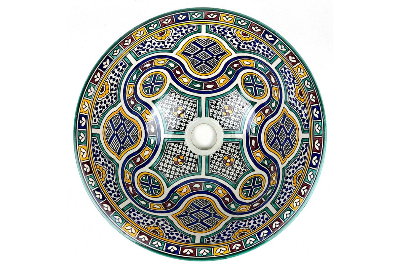 Zanya - colorful ceramics Moroccan basin