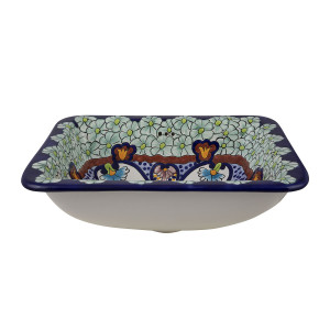 Juanetta - rectangular bathroom washbasin from Mexico