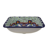 Juanetta - rectangular bathroom washbasin from Mexico