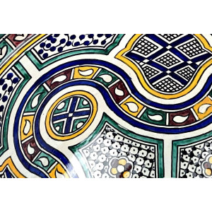 Zanya - colorful ceramics Moroccan basin