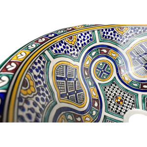 Zanya - colorful ceramics Moroccan basin
