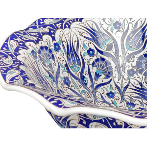 Ebru – iznik ceramic countertop washbasin