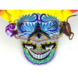 Cráneo flamas con bicho - skull on fire from Mexico
