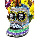 Cráneo flamas con bicho - skull on fire from Mexico