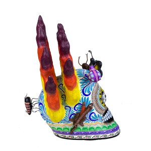 Cráneo flamas con bicho - skull on fire from Mexico
