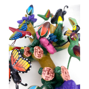 Cruz Mariposa - symbol of the cross - handicraft from Mexico