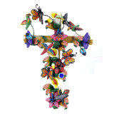 Cruz Mariposa - symbol of the cross - handicraft from Mexico